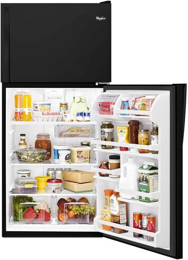 Whirlpool® 18.2 Cu. Ft. Top Freezer Refrigerator-Black 14