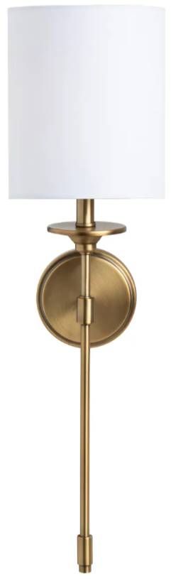 Crestview Collection Olympia Gold Wall Sconce