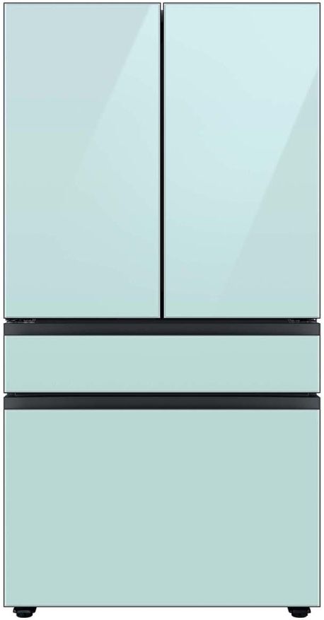 Samsung Bespoke 36" Morning Blue Glass French Door Refrigerator Bottom Panel 9