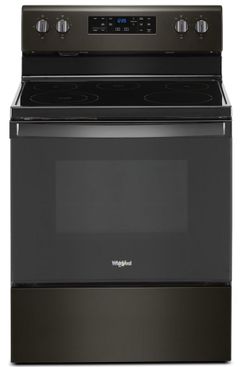Whirlpool® 30" Black Stainless Free Standing Electric Range