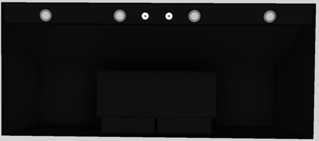 Vent-A-Hood® 54" Wall Mounted Liner Insert-Black 2