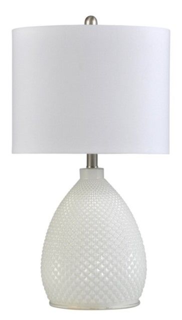 Stylecraft Pure White Table Lamp-0