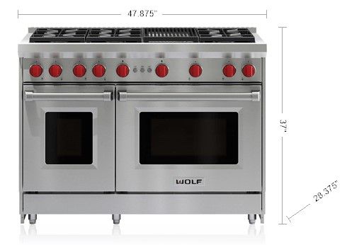 Wolf® 48" Stainless Steel Pro Style Gas Range 4