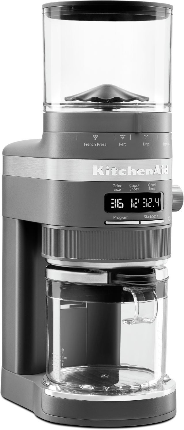 KitchenAid® Matte Charcoal Grey Burr Coffee Grinder 2