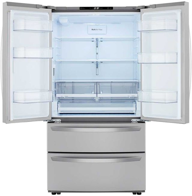 LG 26.9 Cu. Ft. PrintProof™ Stainless Steel French Door Refrigerator-LMWS27626S-2