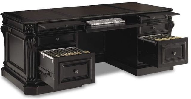 Hooker® Furniture Telluride Black 76" Executive Desk 1