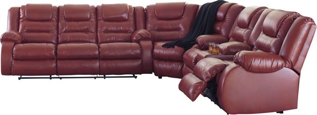 Signature Design by Ashley® Vacherie 3-Piece Chocolate Reclining Sectional 18