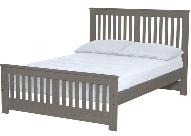 Crate Designs™ Furniture Graphite Full Extra-Long Youth Shaker Bed