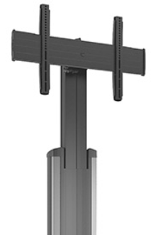 Chief® Silver Medium Fusion™ Manual Height Adjustable Floor AV Stand 1