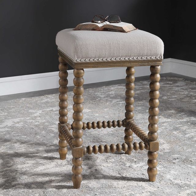 Uttermost® Pryce Soft Ivory Counter Height Stool 5