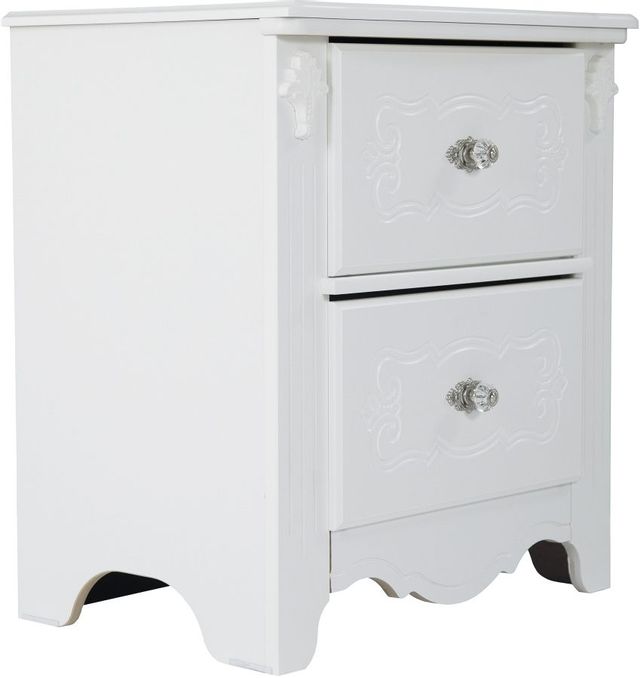Exquisite White Youth Nightstand 0