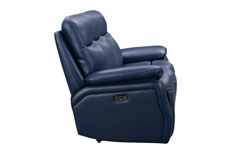 navy blue recliner