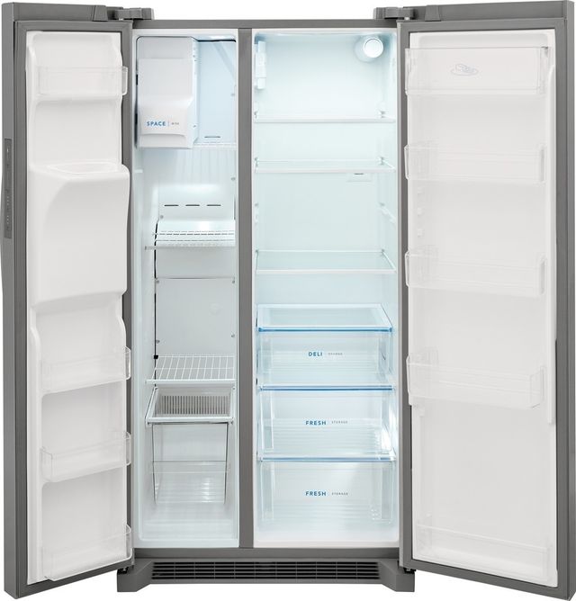 Frigidaire® 22.2 Cu. Ft. Stainless Steel Counter Depth Side-by-Side Refrigerator 1