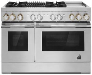 JennAir® RISE™ 48" Stainless Steel Pro Style Dual Fuel Natural Gas Range