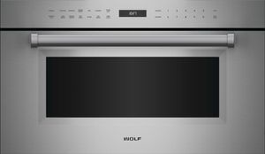 Wolf® M Series Professional 1.6 Cu. Ft. Stainless Steel Built In Drop-Down Door Microwave Oven