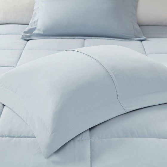 Olliix By Madison Park Sarasota Seafoam Fullqueen Microcell Down Alternative Comforter Mini Set 