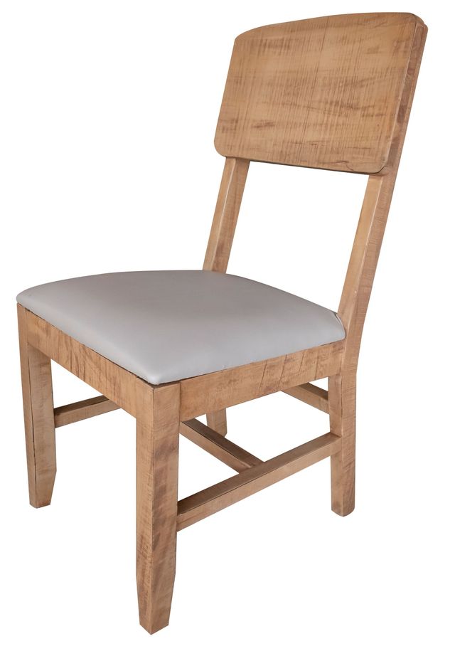 International Furniture Direct Mita 2-Piece Natural/Light Brown Dining Chairs-0