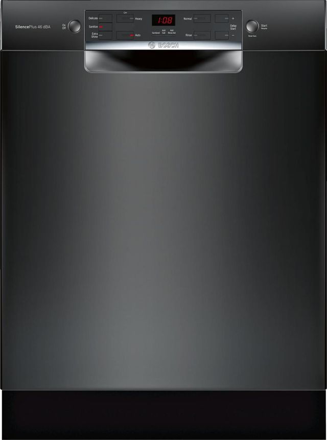 Bosch 300 Series 24" Built In Dishwasher-Black 0