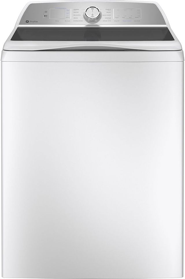 Laveuse à chargement vertical GE Profile™ de 5.8 pi³ - Blanc