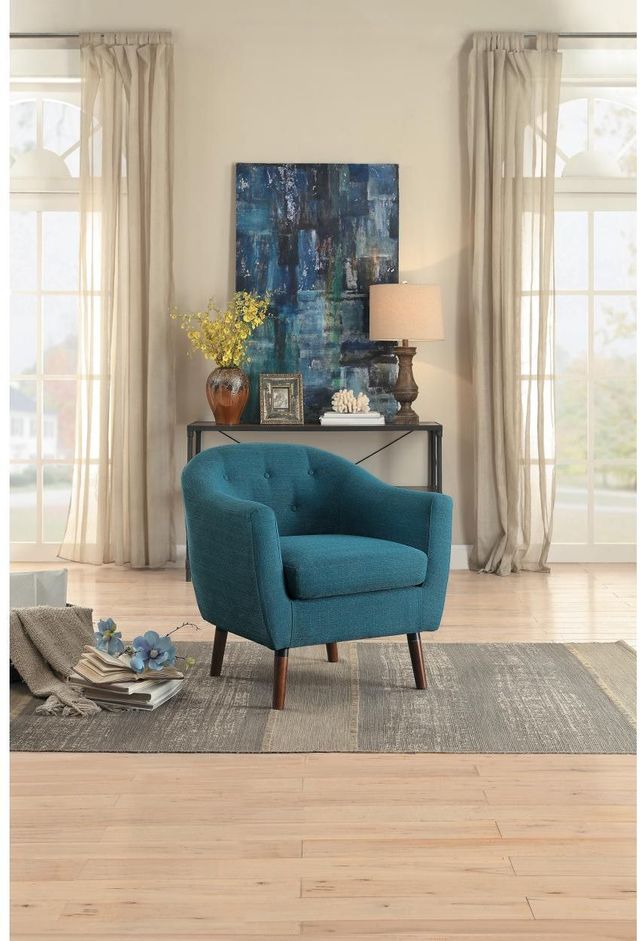 Homelegance® Lucille Blue Accent Chair 4
