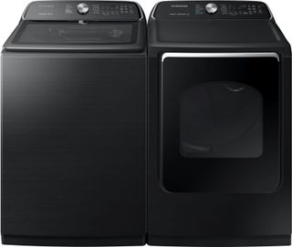 WA54R7200AV | DVE54R7200V - Samsung Top Load Laundry Pair with 5.4 cu. ft. Capacity Washer and 7.4 Cu. Ft. Capacity Electric Dryer