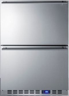 Summit® 3.4 Cu. Ft. Stainless Steel Refrigerator Drawers