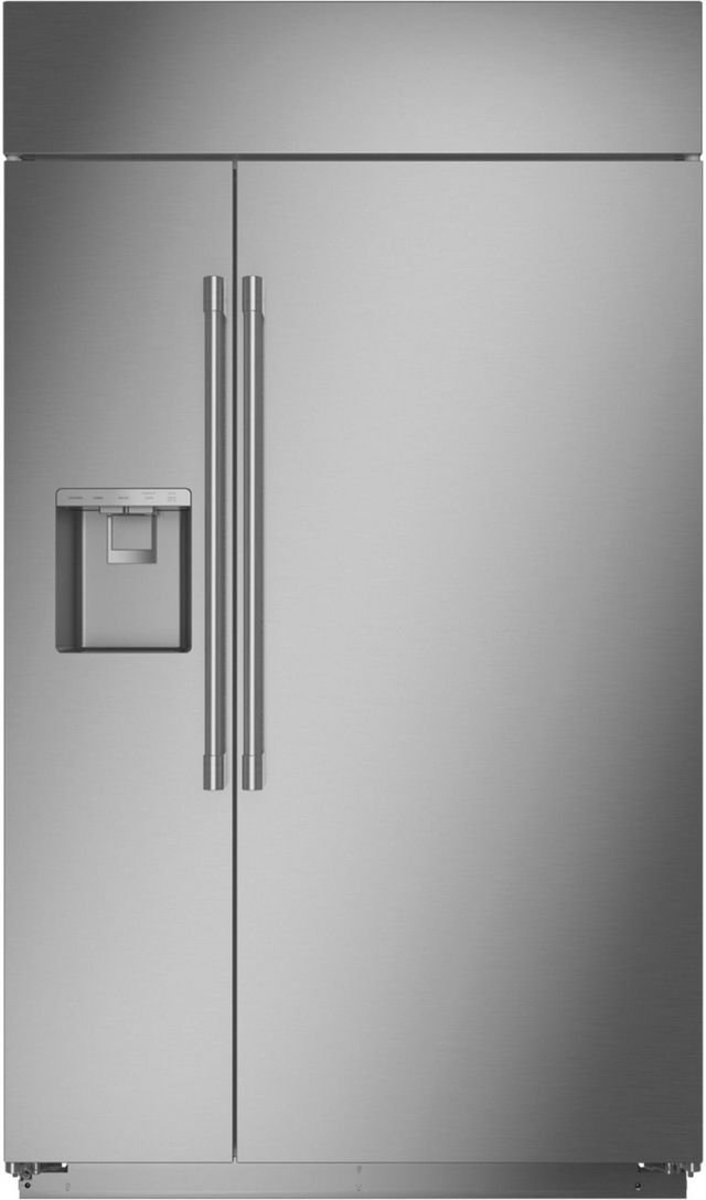 Monogram 28.8 Cu. Ft. Stainless Steel Smart Built In Side-by-Side Refrigerator-ZISS480DNSS-1