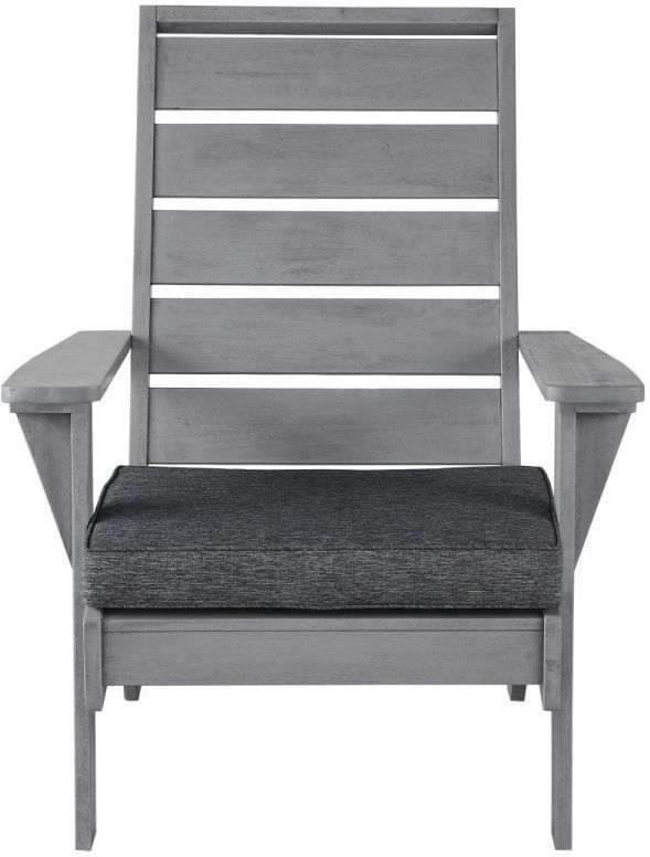 Linon Rockport Gray Outdoor Chair-1