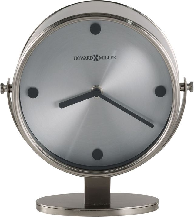 Howard Miller® Glen Satin Nickel Accent Clock | Fischer Furniture ...