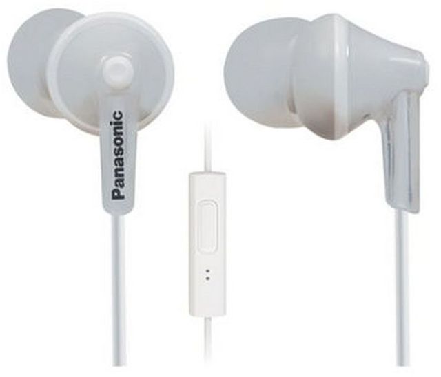 Panasonic® ErgoFit White In-Ear Earbud Headphones