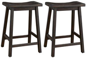 Progressive® Furniture Harmony Cove 2-Piece Dark Walnut Counter Height Stool Set