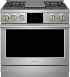 Monogram® Statement Collection 36" Stainless Steel Pro Style Dual Fuel Range