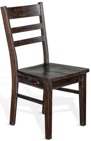Sunny Designs™ Sofia European Dark Ladderback Chair with Wood Seat