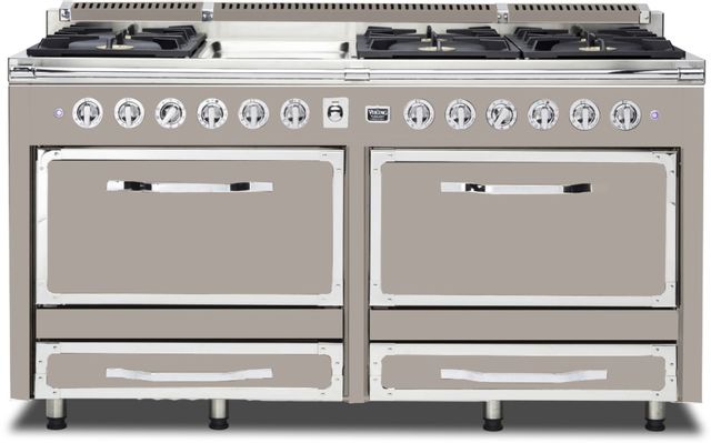 Viking® Tuscany 66" Pacific Grey Dual Fuel Pro-Style Dual Fuel Natural Gas Range