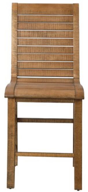 Progressive® Furniture Willow Distressed Pine Counter Dining Chair 1