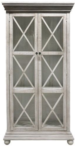 Crestview Collection Pembroke Plantation Glass Door Hudson Tall Cabinet-1