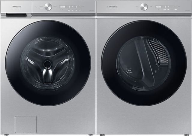 Samsung Bespoke Stainless Steel Front Load Laundry Pair