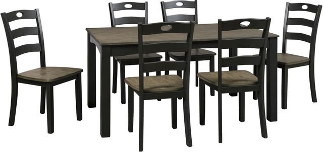 Signature Design by Ashley® Froshburg 7-Piece Grayish Brown Dining Table Set-0
