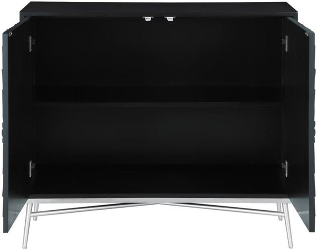 Coaster® Black/Silver Accent Cabinet 2