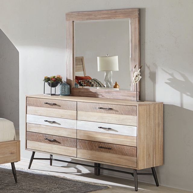 Coaster® Marlow Rough Sawn Multi Dresser Mirror 2