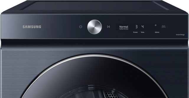 Samsung BESPOKE Brushed Navy Smart 5.3 cu.ft. Font Load Washer and Electric Dryer pair with AI Optiwash + Speed Dry-2