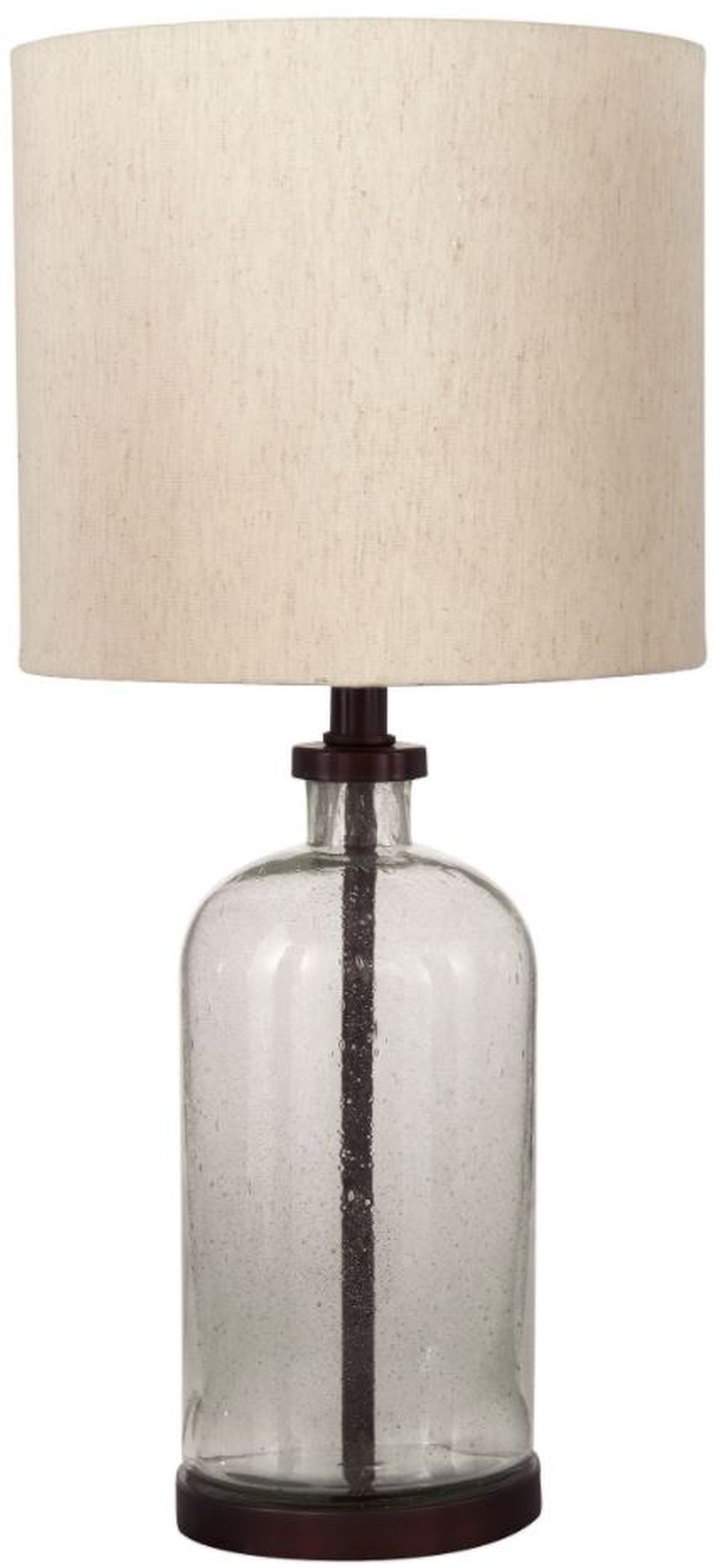 industrial glass table lamp