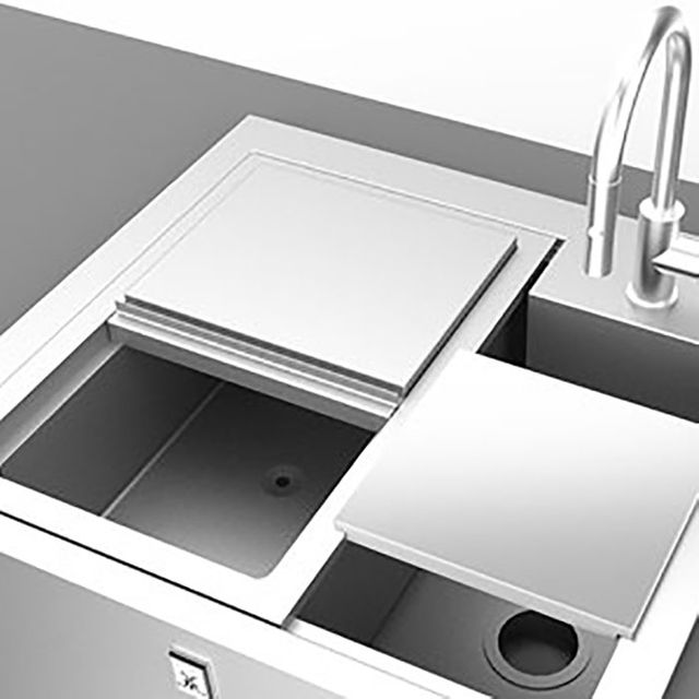 Hestan 30” Stainless Steel Insulated Sink and High Shelf-2