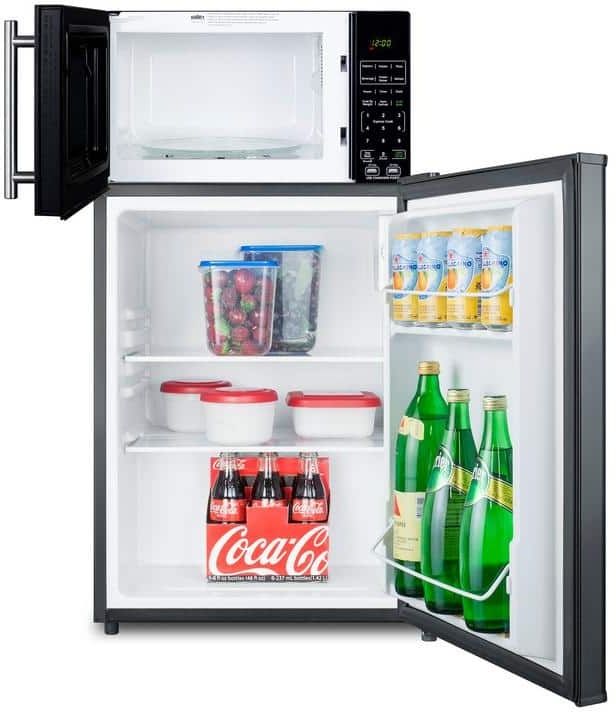 Summit® 2.4 Cu. Ft. Jet Black Compact Refrigerator with Microwave-2