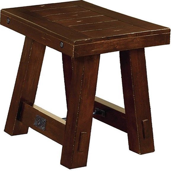 Sunny Designs Tuscany Vintage Mocha Chair Side Table