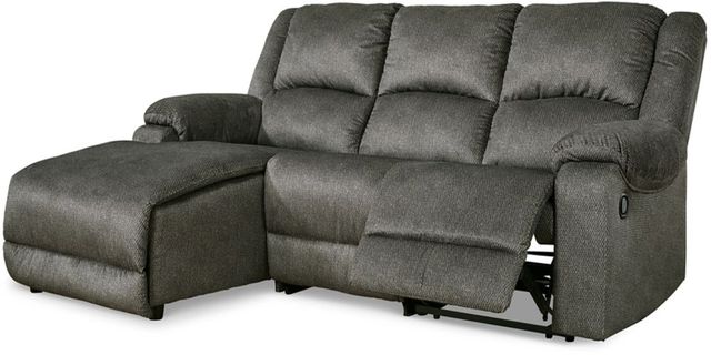 Signature Design by Ashley® Benlocke 3-Piece Flannel Left-Arm Facing Reclining Sectional with Corner Chaise
