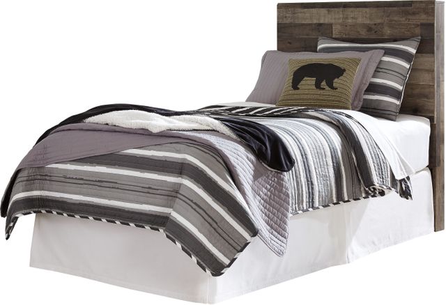 Tête de lit à panneaux simple simple Derekson, brun, Benchcraft® 2