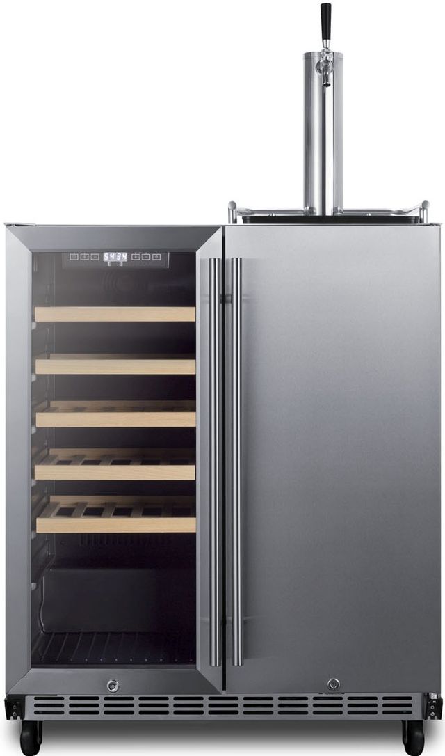 Summit® 30" Stainless Steel Kegerator and Wine Cooler 5