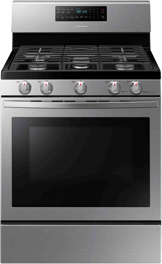 Samsung 30" Stainless Steel Freestanding Gas Range with Air Fry and Convection-3
