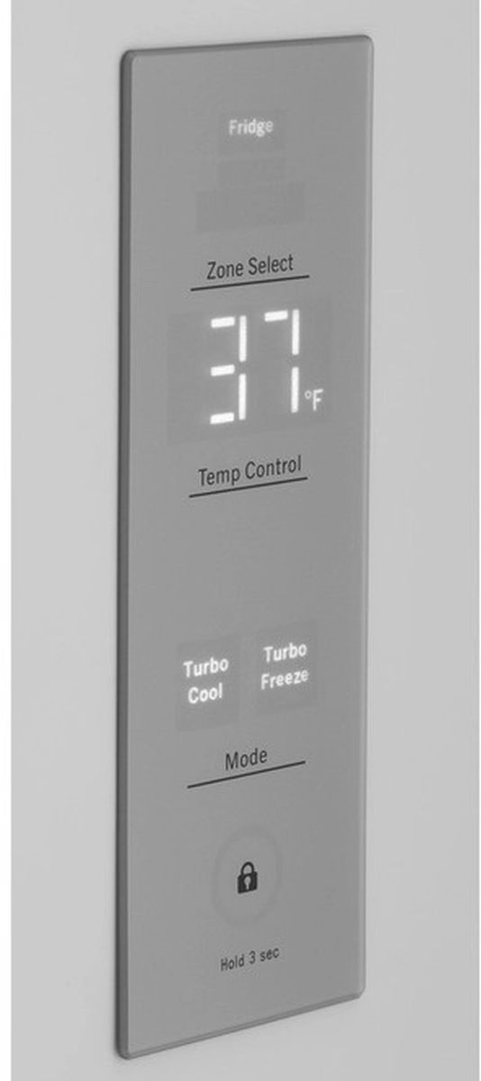 GE® 17.7 Cu. Ft. Stainless Steel Counter Depth Bottom Freezer Refrigerator 3